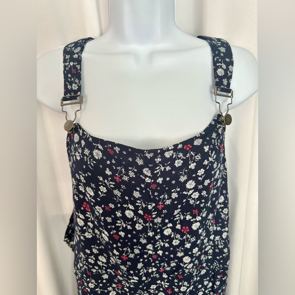 Imaginary Voyage Floral Print Jumpsuit - Dark Blue and White (806) - Picture 8 of 13